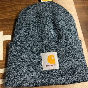 Heathered Navy Grey Beanie